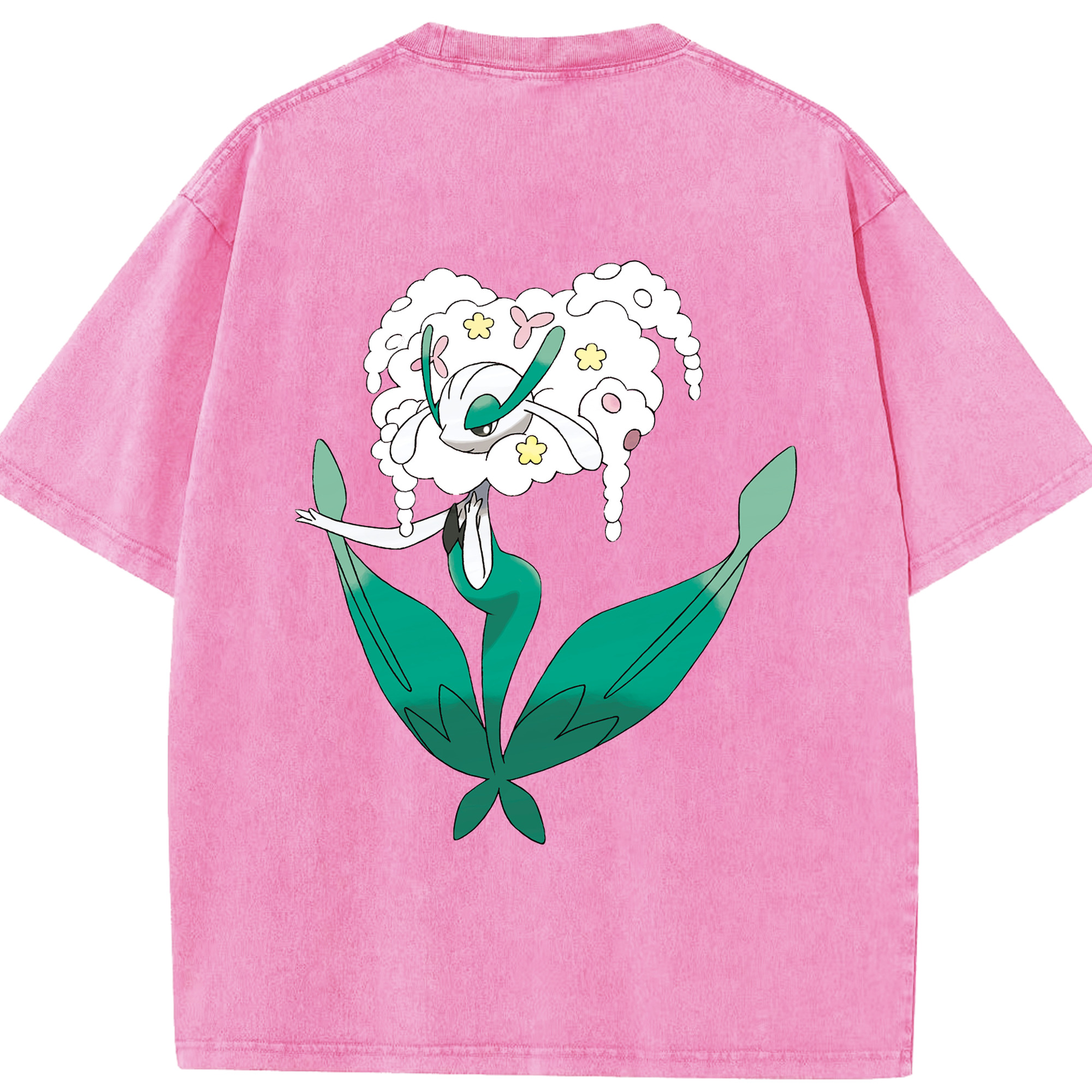（画像用） ポケットモンスター Pokémon 綿100% ヴィンテージ風 半袖Tシャツ（背面プリント）
